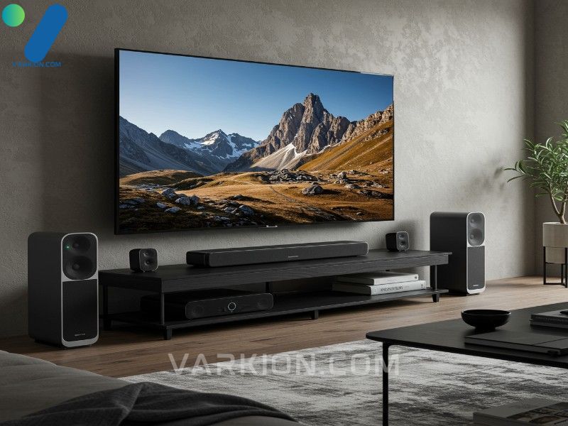 4k-tv-soundbar-and-smart-speakers-in-a-modern-living-room-media-center