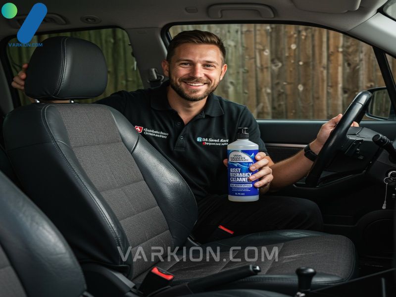a-friendly-detailer-smiling-showing-off-the-pristine-clean-interior-of-a-car-specifically-the-dry
