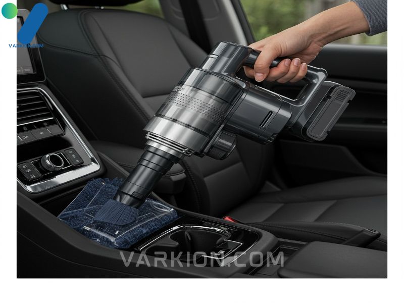 a-person-uses-a-sleek-cordless-vacuum-to-clean-the-tight-space-between-a-car-seat-and-the-console