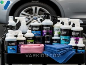 a-professional-selection-of-car-exterior-cleaners-and-accessories-for-comprehensive-exterior-detailing