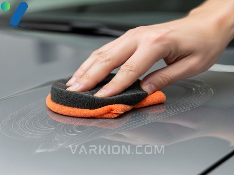 aplicando-cera-o-sellador-sintetico-a-la-pintura-del-vehiculo-con-una-almohadilla-de-espuma