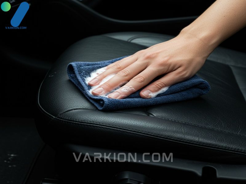 applying-specialized-ph-neutral-leather-cleaner-recognized-as-a-top-choice-for-the-best-car-seat-cleaner-for-leather-upholstery