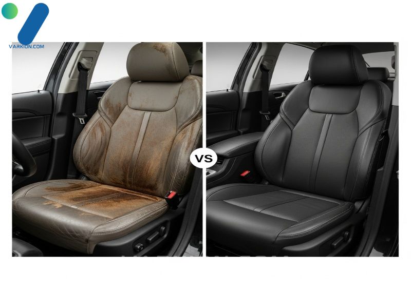 asiento-de-coche-de-cuero-sucio-junto-a-uno-limpio-y-acondicionado-mostrando-la-limpieza-efectiva