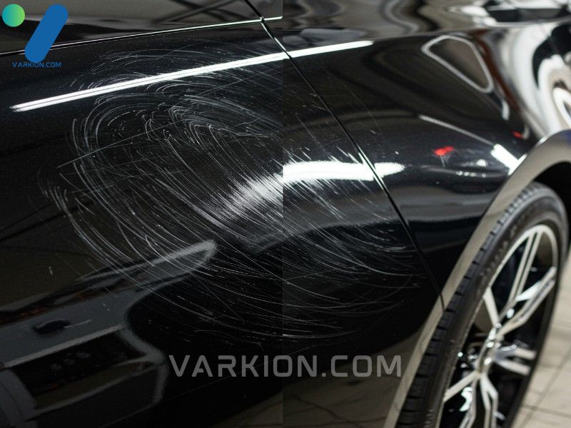 before-and-after-comparison-showcasing-successful-use-of-car-scratch-remover-compound-to-eliminate-deep-swirl-marks-and-achieve-a-glossy-finish