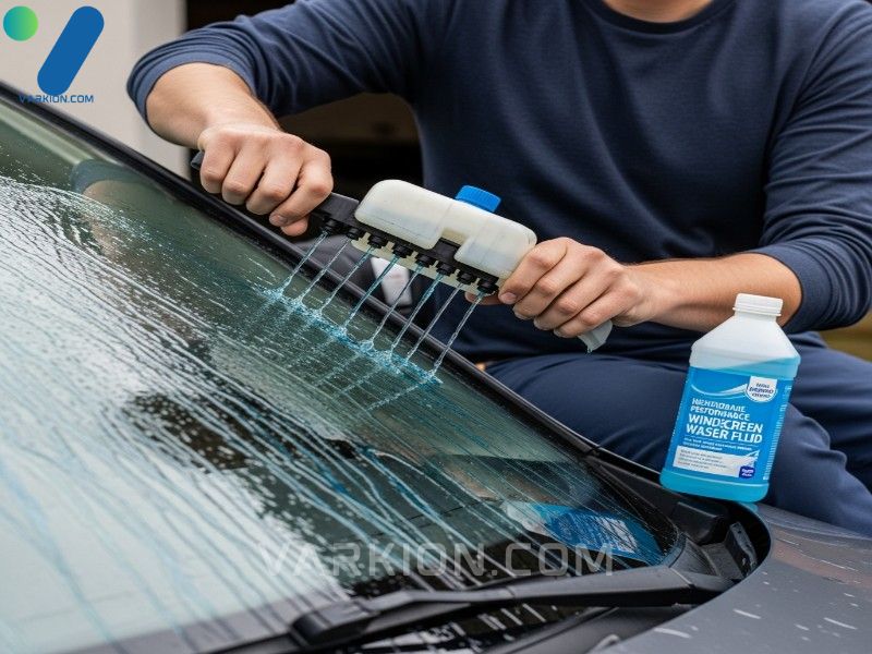 cerrar-persona-drenando-liquido-limpiaparabrisas-de-verano-del-deposito-del-coche