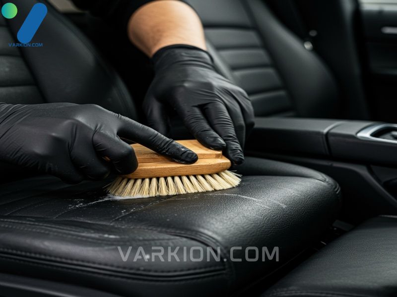 cleaning-leather-upholstery-with-specialized-cleaner-a-key-step-when-you-clean-inside-of-car