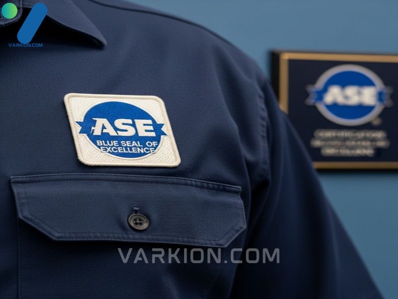 close-up-of-an-ase-certified-technician-badge-emphasizing-expertise-at-the-automotive-car-care-center
