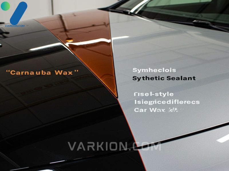 comparacion-lado-a-lado-en-un-capo-de-coche-cera-de-carnauba-reflejo-calido-vs-sellador-sintetico-alto-brillo