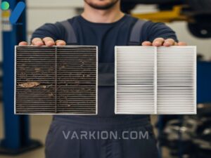 comparison-of-a-dirty-clogged-cabin-air-filter-and-a-clean-one-showing-how-restricted-airflow-impacts-the-car-defogger-efficiency