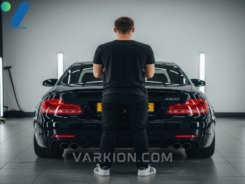 detailer-admira-el-coche-recien-detallado-con-pintura-de-alto-brillo