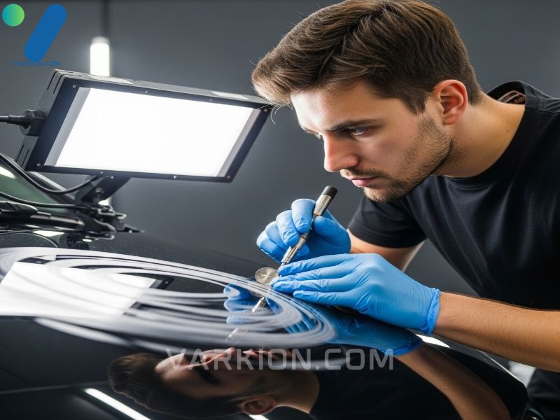 detailer-inspecting-paint-defects-with-led-light-during-professional-auto-detailing