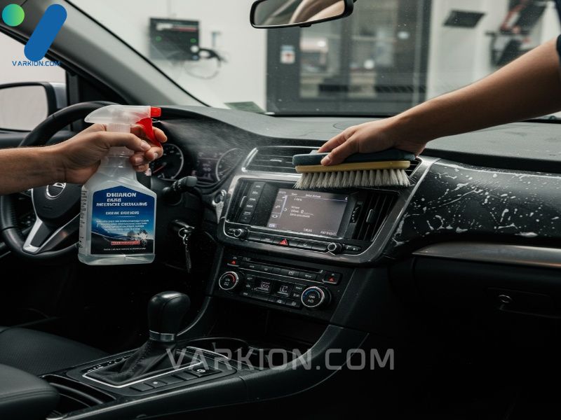 detailer-sprays-cleaner-on-a-car-dashboard-and-uses-a-soft-brush-to-clean-the-vents