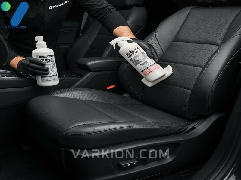 detalhe-de-luxo-aplicando-condicionador-cremoso-no-assento-de-couro-perfurado-de-um-veiculo
