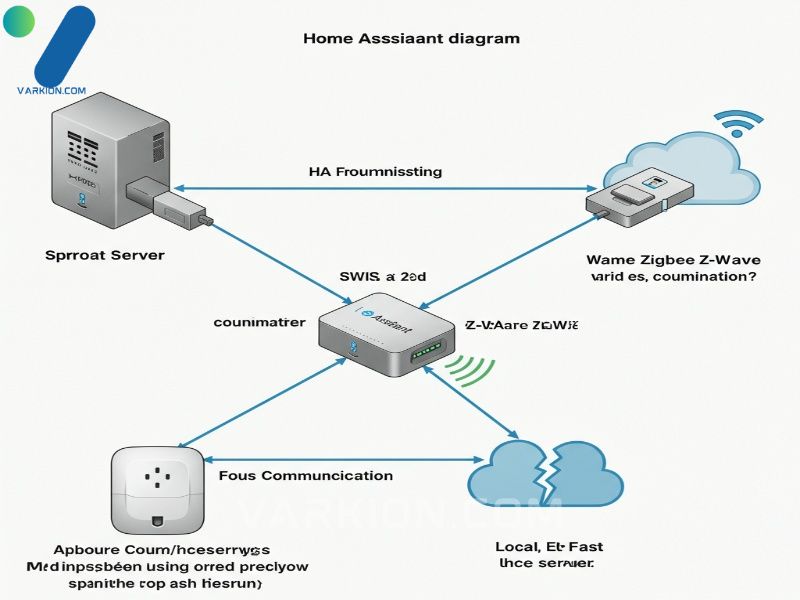 diagrama-de-red-de-home-assistant-con-ha-server-coordinadores-zigbeez-wave-y-plugs-de-comunicacion-local