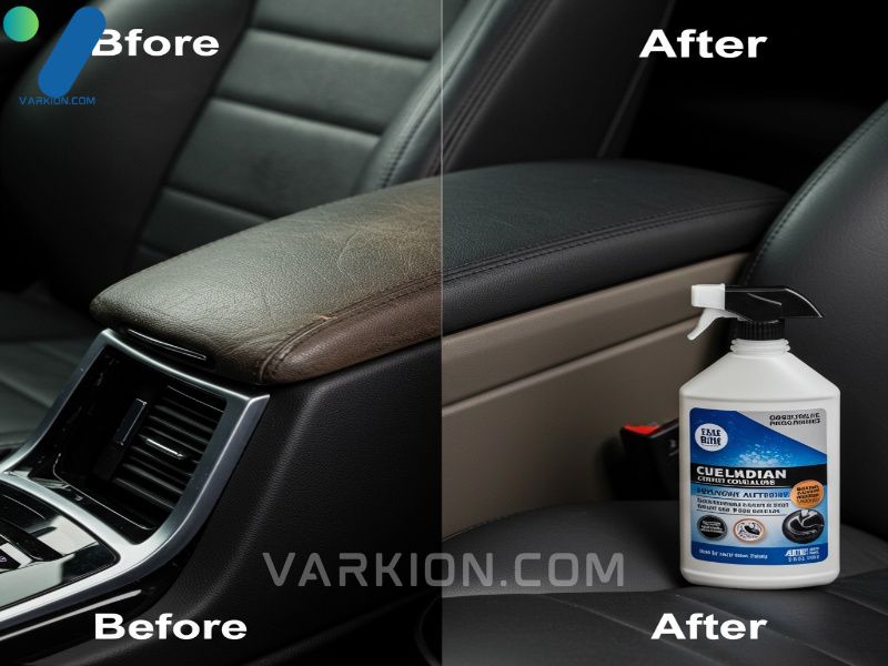 dramatic-before-and-after-of-a-dirty-shiny-car-seat-armrest-cleaned-and-conditioned-to-a-matte-finish