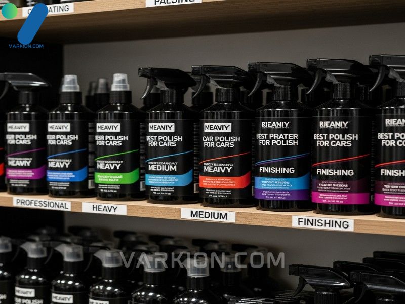 estante-organizado-con-pulimentos-para-coche-etiquetados-por-corte-pesado-medio-acabado