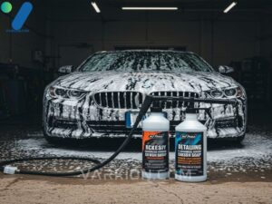 finished-detailing-job-showing-a-clean-car-and-the-recommended-pressure-washer-car-wash-soap-product