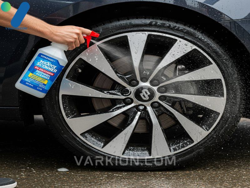 hand-spraying-thick-cleaner-onto-a-dirty-alloy-wheel
