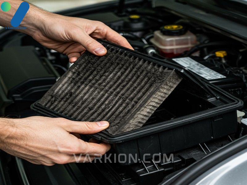 hands-removing-a-heavily-clogged-and-dirty-cabin-air-filter