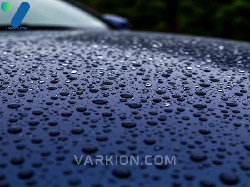 hydrophobic-effect-showing-water-beading-on-the-surface-protected-by-the-best-ceramic-coating-for-cars