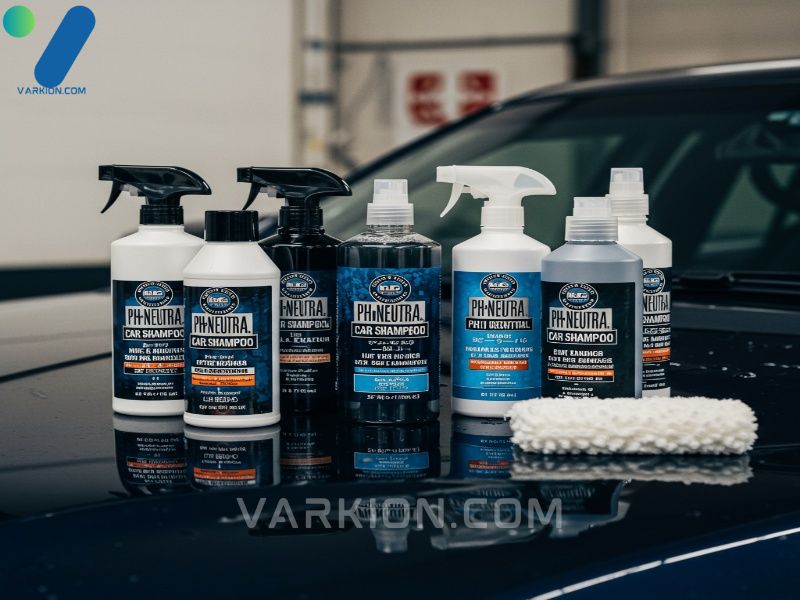 lined-up-bottles-of-professional-ph-neutral-car-shampoo
