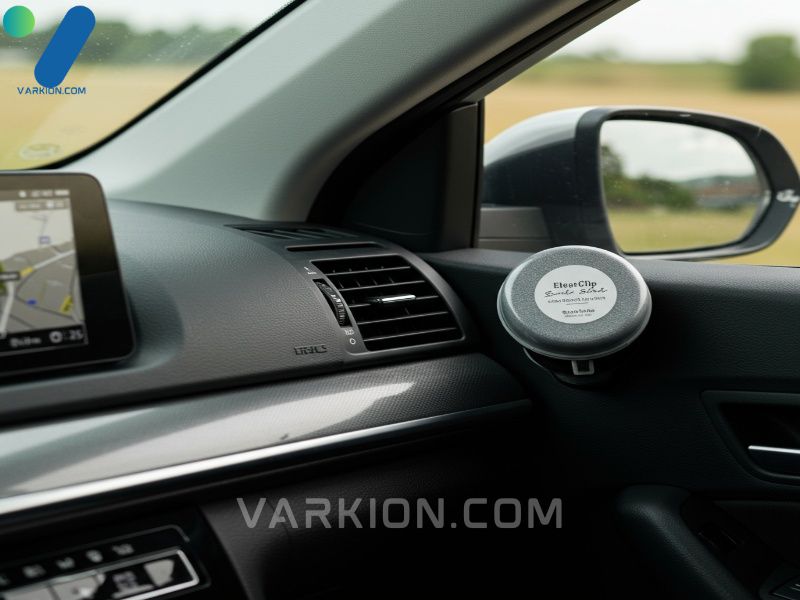 modern-car-interior-showing-the-dashboard-and-a-vent-clip-air-freshener-on-a-sunny-day