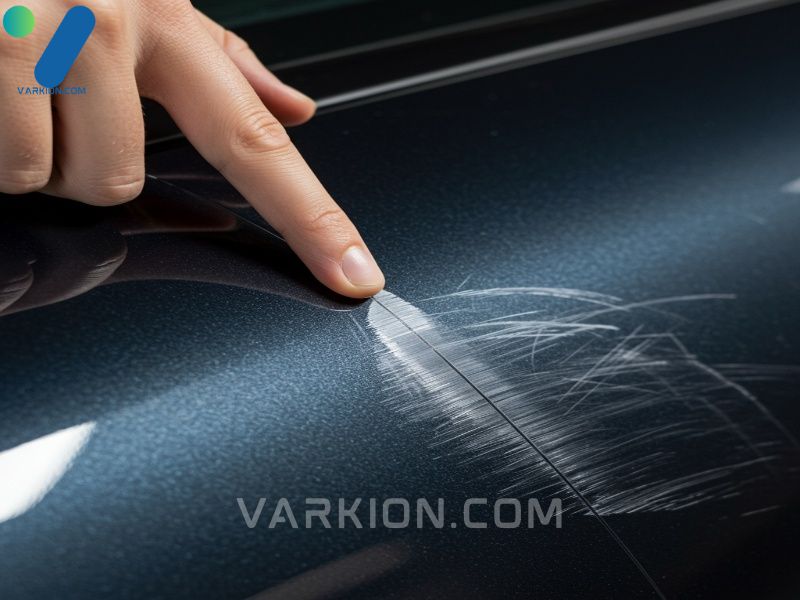 performing-the-fingernail-test-to-determine-the-depth-of-a-scratch-before-applying-a-car-scratch-remover-product