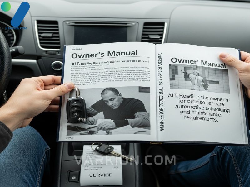 persona-hojeando-un-manual-de-propietario-grueso-en-el-salpicadero-de-un-coche-junto-a-llaves-y-un-recibo