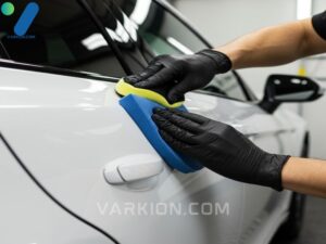 professional-application-of-the-best-wax-for-white-cars-using-a-synthetic-sealant-to-ensure-maximum-clarity-and-uv-protection