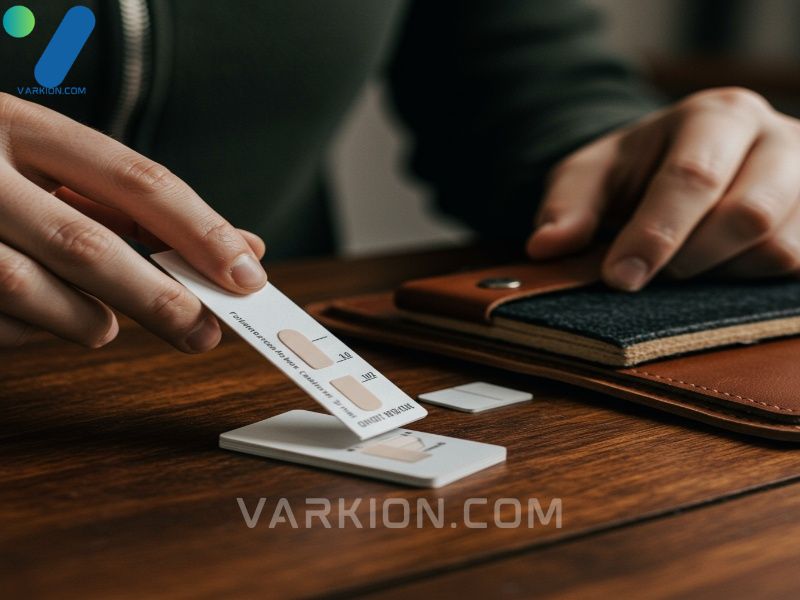 prueba-de-ph-de-un-limpiador-de-cuero-con-papel-tornasol