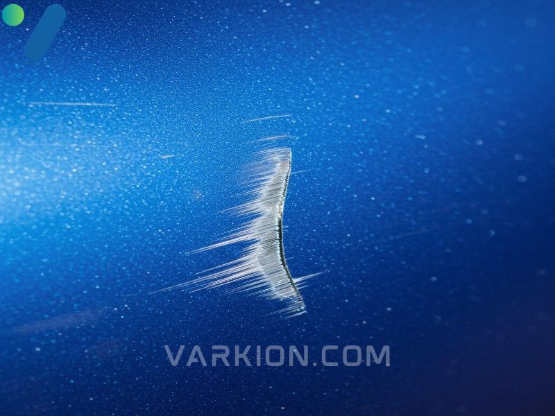 shallow-scratch-on-the-clear-coat-of-a-metallic-blue-car-door