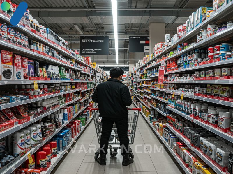 shopping-for-car-air-fresheners-in-the-large-automotive-section-of-a-hypermarket