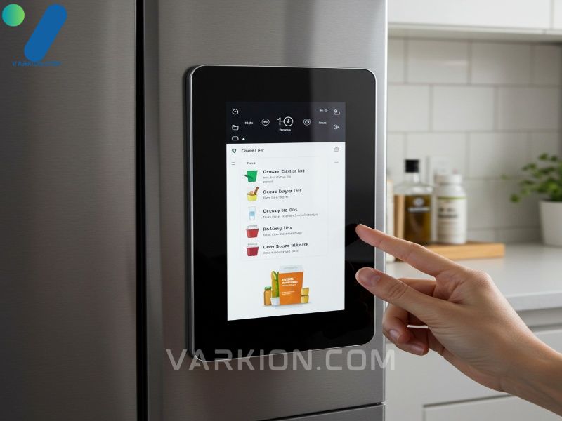 smart-fridge-touchscreen-displaying-a-camera-generated-grocery-list