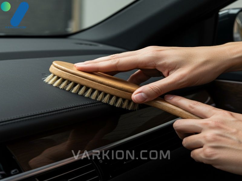 specialized-technique-for-cleaning-and-conditioning-a-leather-car-dashboard