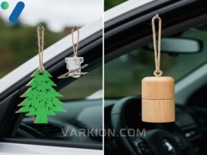 split-screen-garish-green-pine-air-freshener-vs-elegant-wood-car-diffuser