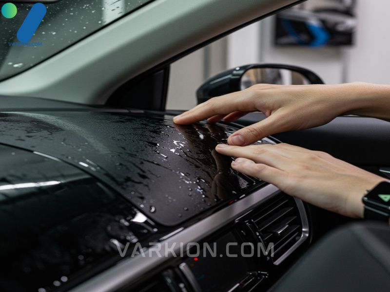 spot-testing-all-purpose-cleaner-on-a-cars-dashboard-vinyl
