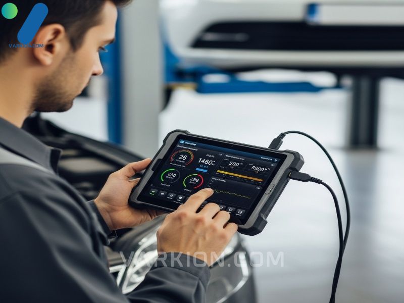 tecnico-automotriz-usando-equipo-de-diagnostico-tipo-tablet-conectado-al-puerto-obd-ii-de-un-coche