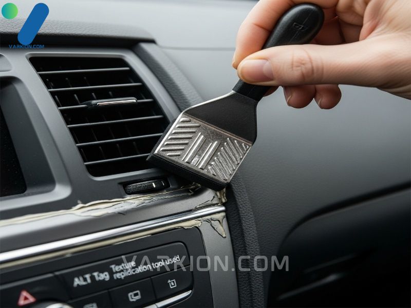 texture-replication-tool-used-with-car-plastic-scratch-remover-for-seamless-dashboard-restoration