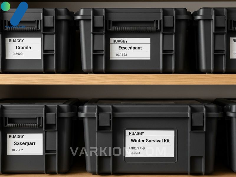 totes-de-plastico-etiquetados-y-resistentes-en-un-estante-mostrando-un-kit-de-supervivencia-invernal-organizado