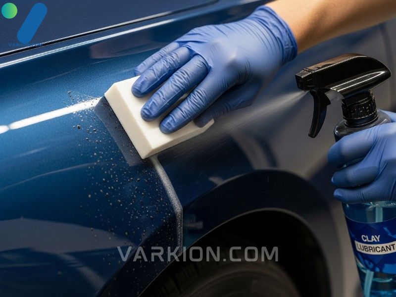 using-a-clay-bar-one-of-the-crucial-car-detailing-tools-to-decontaminate-and-smooth-automotive-paint-before-polishing